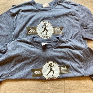 Women's Marine Corps & Army 10 Miler Blue Shirts (Med) Washington, DC